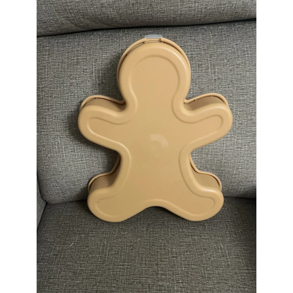Gingerbread Man Large Cookie, Snack/Food/ Storage Container with Lid 17